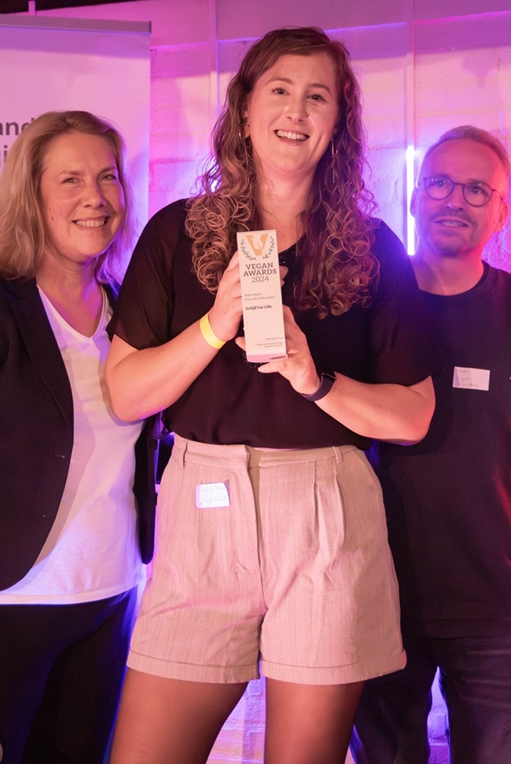 Vegan Awards winnaar Schijf for life in de categorie vegan educatie & informatie 2024.